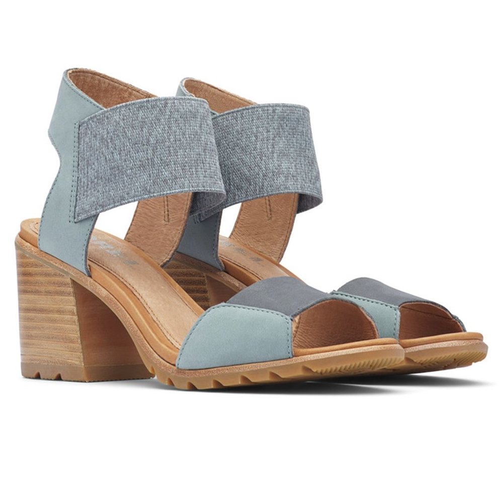 Sorel Nadia Heel Sandals | Blue/Denim | Women's Size 9 | Worn Once NWOT
